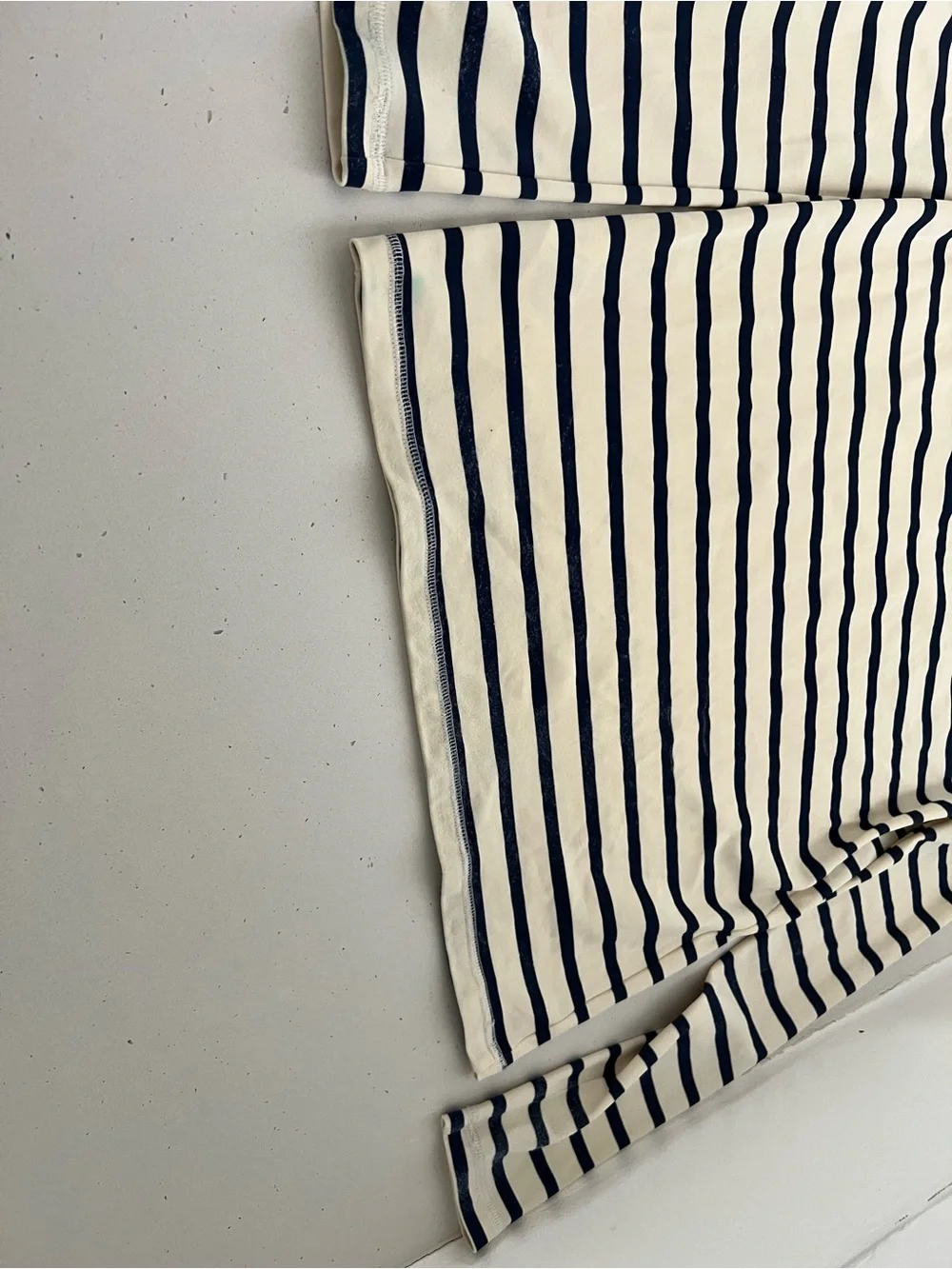 Mini Boden Kids 13-14Y Navy Cream Striped Rash Guard UPF 40+ Swim Shirt
